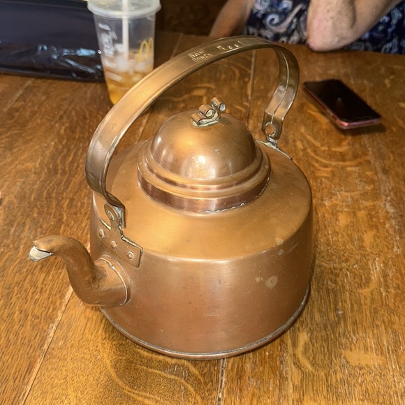 Swedish Authentic Copper Tea Kettle from SAW BORAS. - Picture 2 of 6